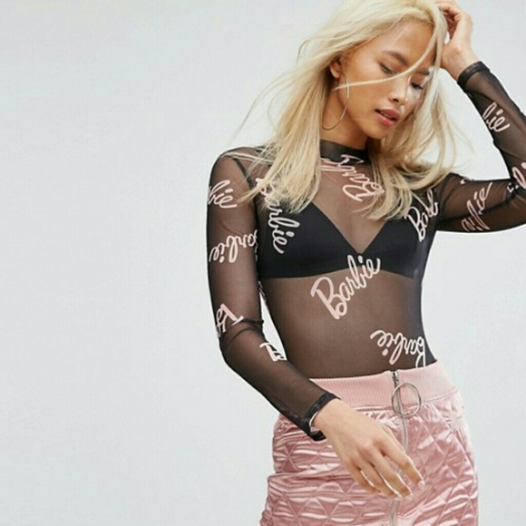 barbie mesh top